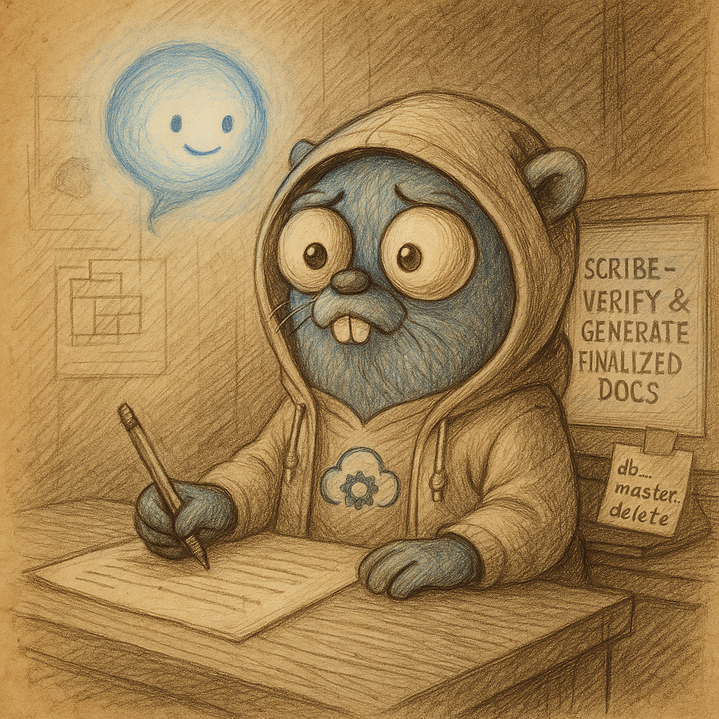 Blue Gopher worried and start training the orb